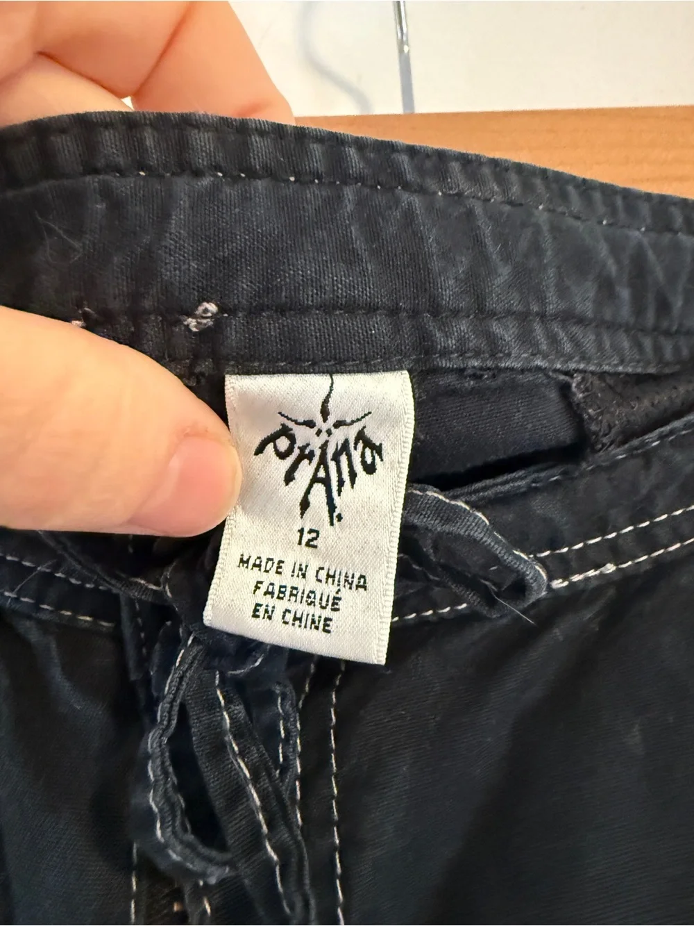 prAna Womens Black Cargo Pants